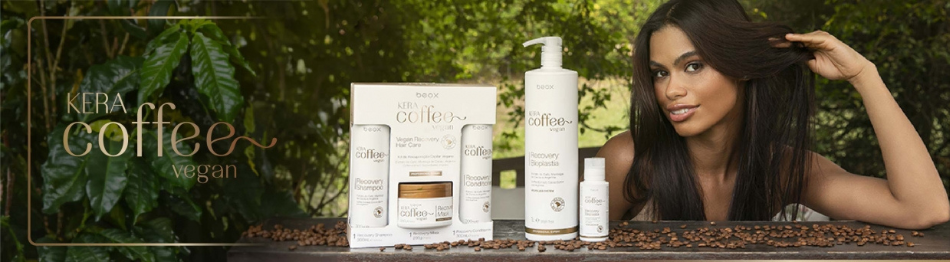KeraCoffee VEGAN – Toitev, tugevdav juuksejoon rohelise kohvi ekstrakti, Monoi õli ja linaseemne ekstraktiga